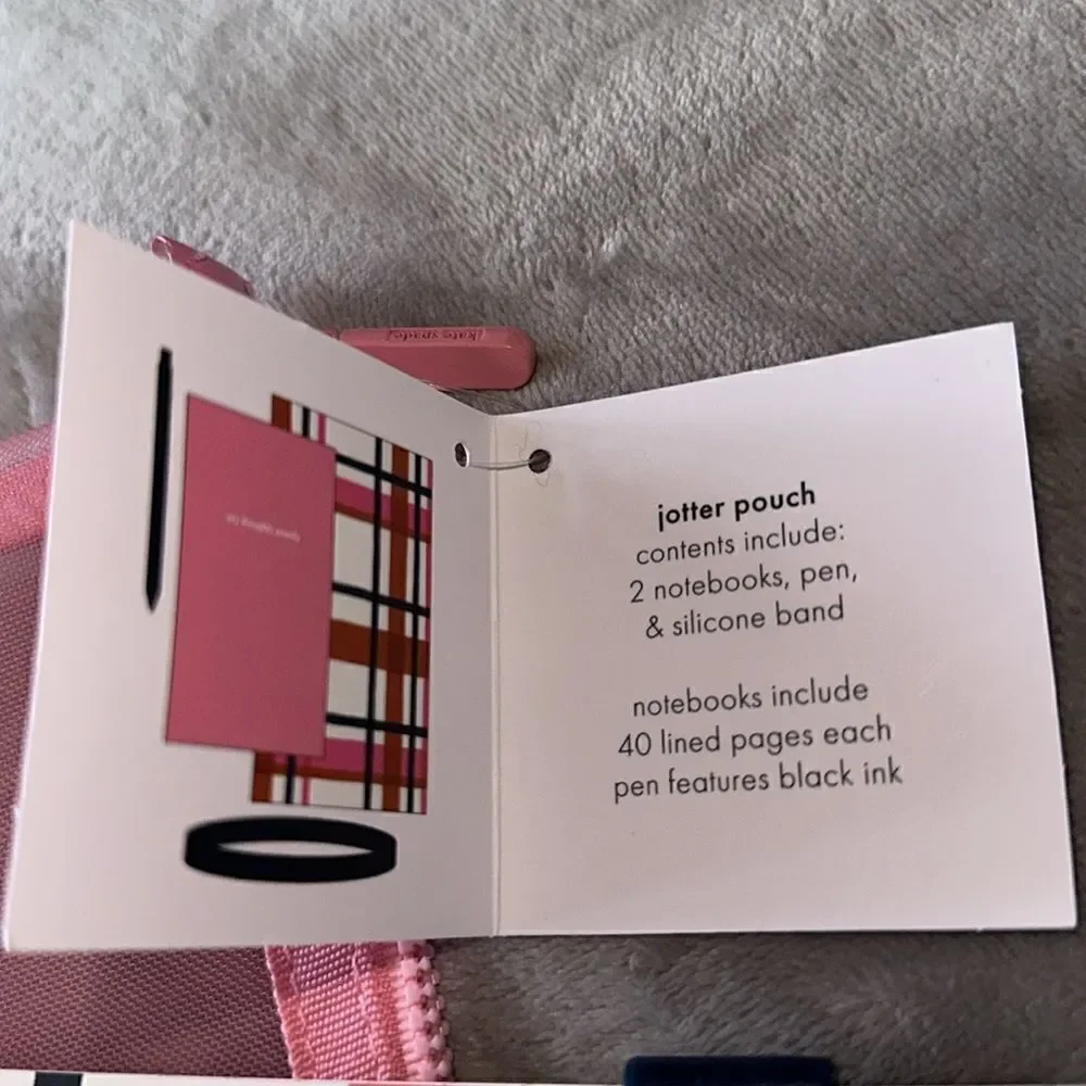 Kate Spade Spring Plaid Jotter Pouch!